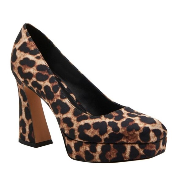 Katy Perry Shoes - Katy Perry the Square Pump Heel - Coffee Multi